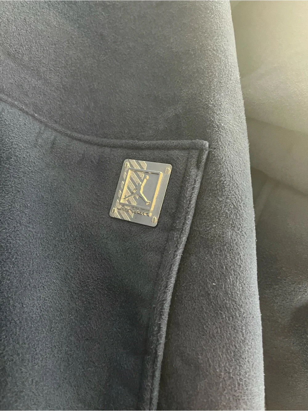 Jordan Navy Blue Full-Zip Puffer Fleece Jacket